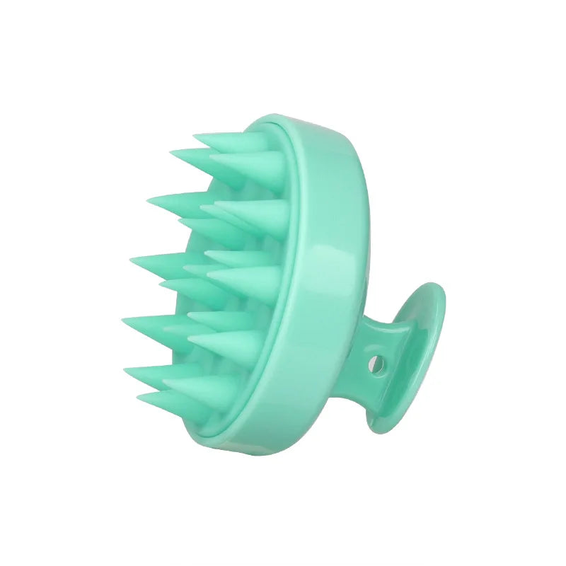 Silicone Shampoo Brush Scalp Massage Hair Washing Brush