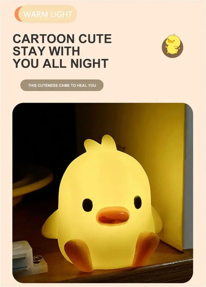 Duck Night Light for Kids, Cute LED Bedside Lamp