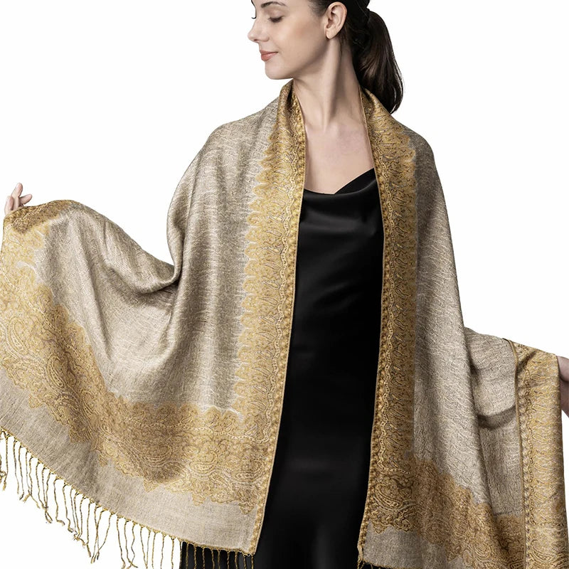 Women's Winter Scarf, Soft Pashmina Shawl Wrap
