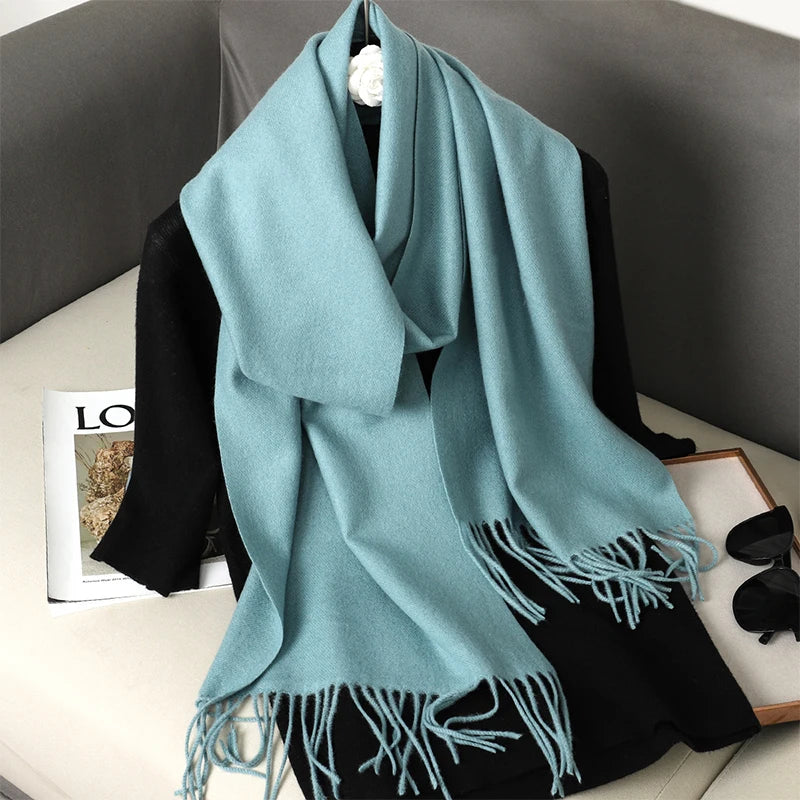Women's Winter Scarf – Long Warm Solid Shawl Wrap