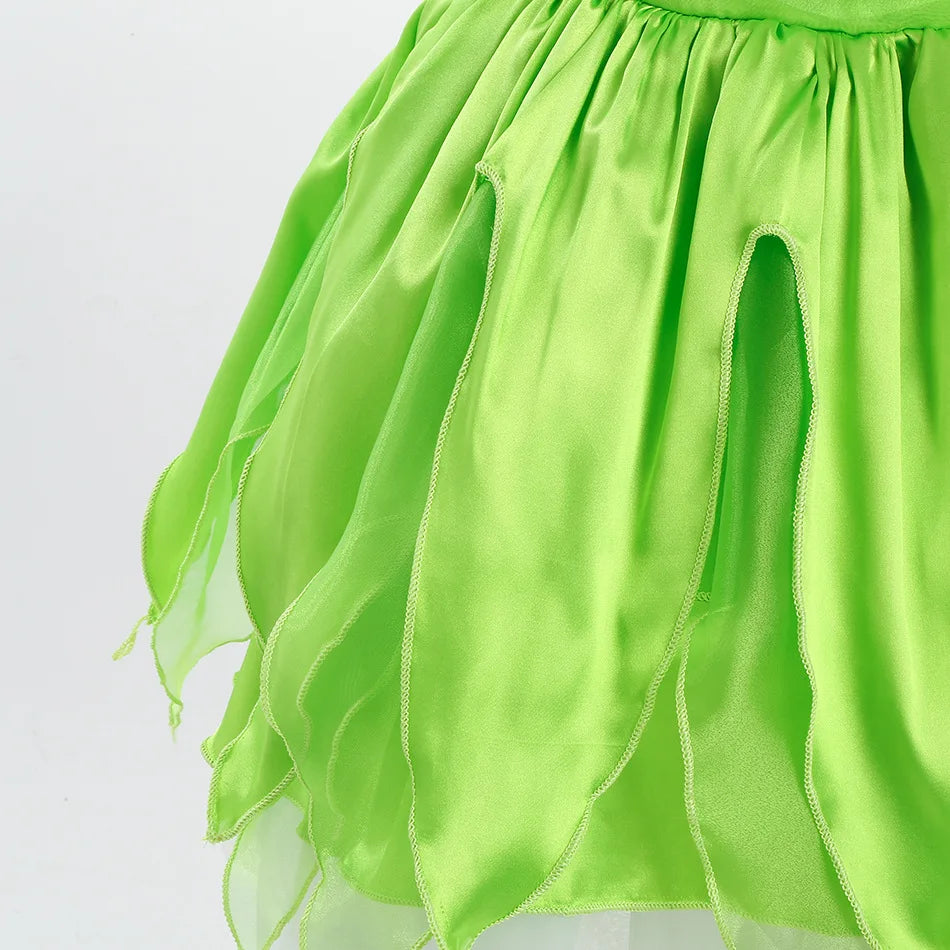 Girls Fairy Costume Dress with Wings for Halloween & Parties