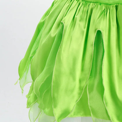Girls Fairy Costume Dress with Wings for Halloween & Parties