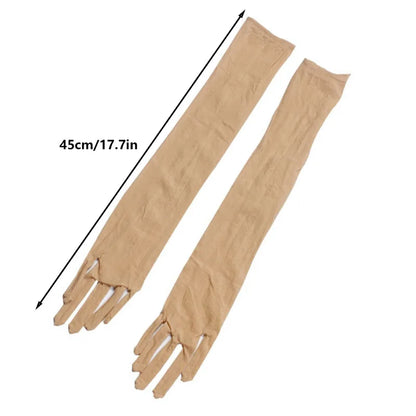 Women’s Long Gloves Elbow Length Nylon Party Costume Gloves