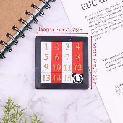 15 Tile Sliding Puzzle Number Game for Kids & Adults