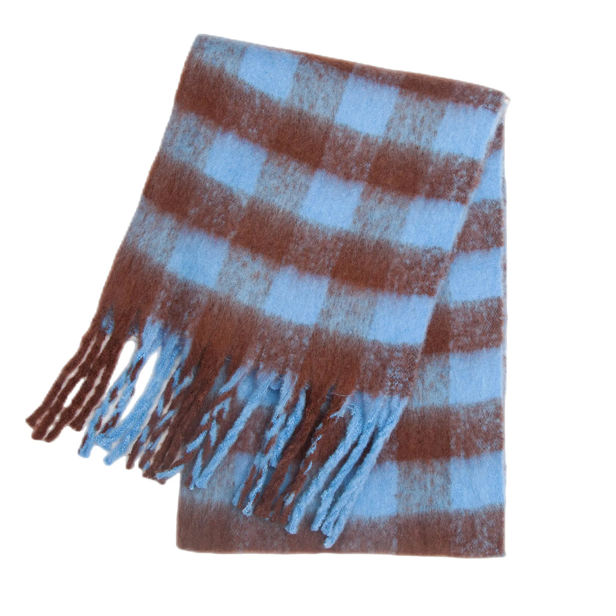 Pashmina Scarf for Women, Warm Plaid Winter Shawl Wrap