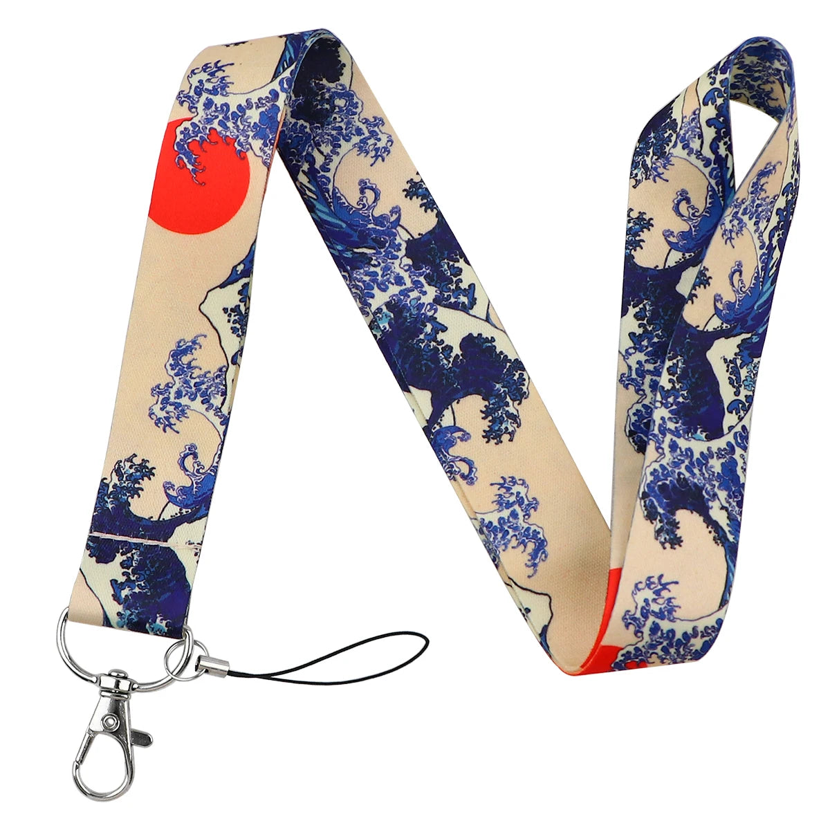 Credential Holder Lanyard with ID Card Sleeve & Metal Clip