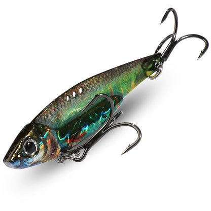 Vibration Fishing Lure Sinking Blade Bait with Treble Hook