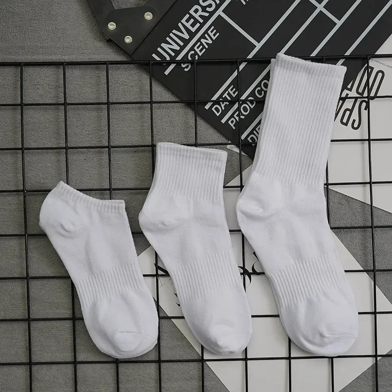 Men's Cotton Sports Socks Thick Cushioned Basketball 10-Pair