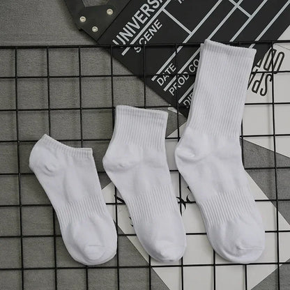 Men's Cotton Sports Socks Thick Cushioned Basketball 10-Pair