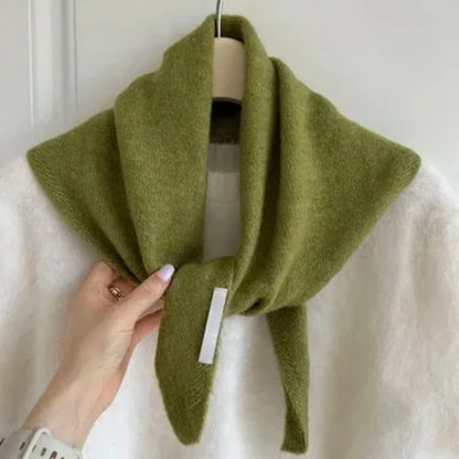 Women's Knitted Scarf Triangular Wool Blend Warm Headscarf