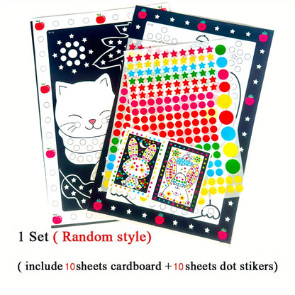 Mosaic Sticker Puzzle for Kids – DIY Dot Sticker Activity