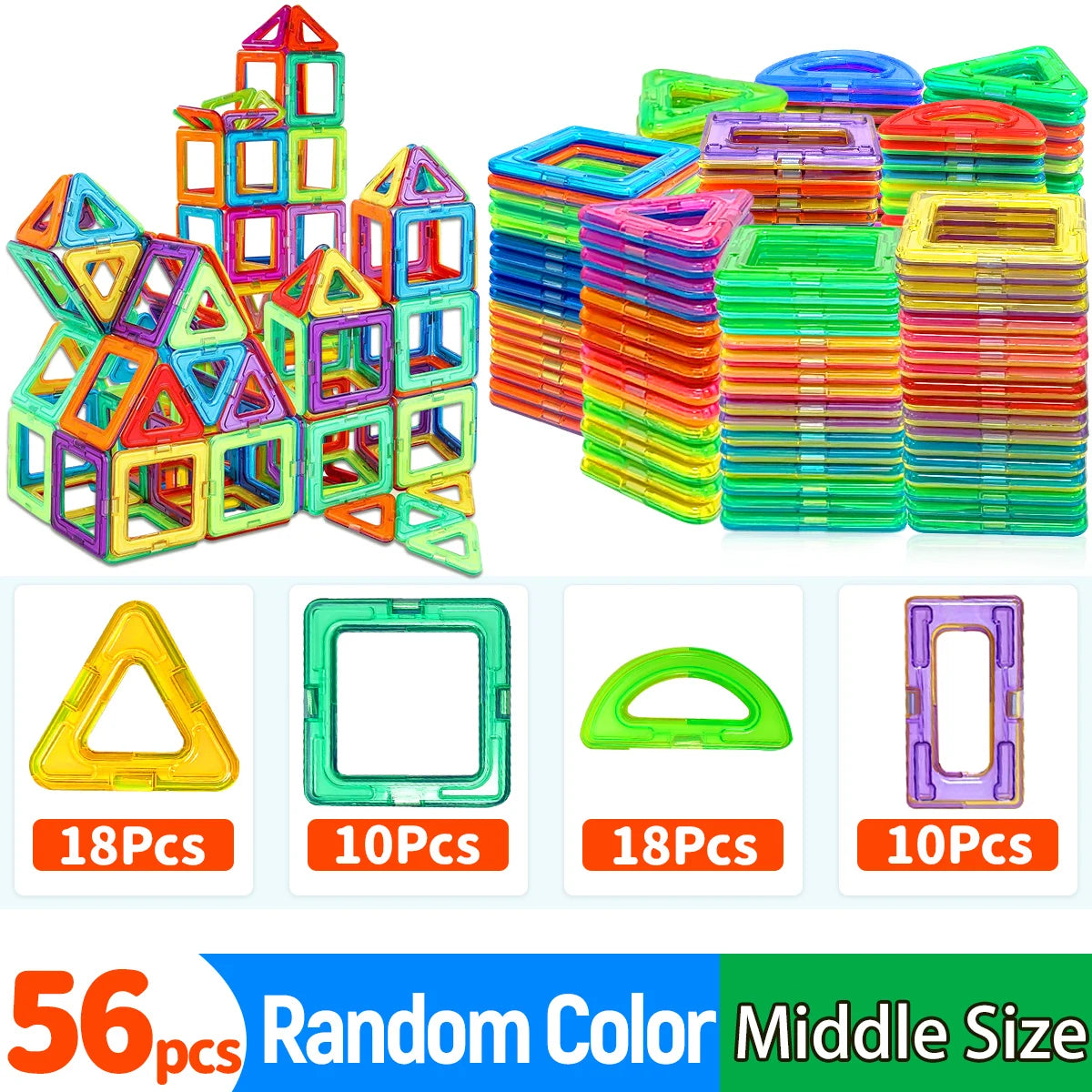 Magnetic Building Blocks STEM Construction Toys for Kids