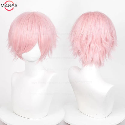 Short Cosplay Wig – 30cm Straight Heat Resistant Synthetic Hair