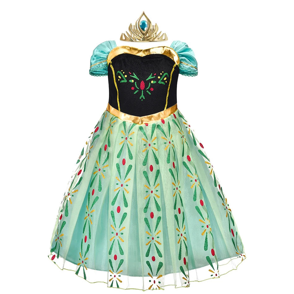 Girls Fairy Costume Dress with Wings for Halloween & Parties