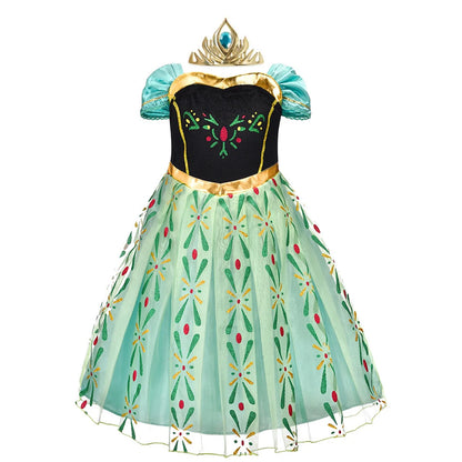 Girls Fairy Costume Dress with Wings for Halloween & Parties