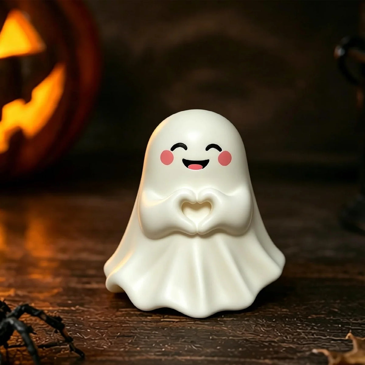 Middle Finger Ghost Statue, Funny Halloween Tabletop Decor