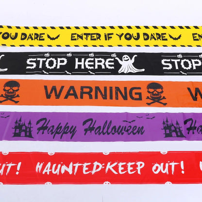 Halloween Warning Tape – 6M Skull Caution Party Decoration