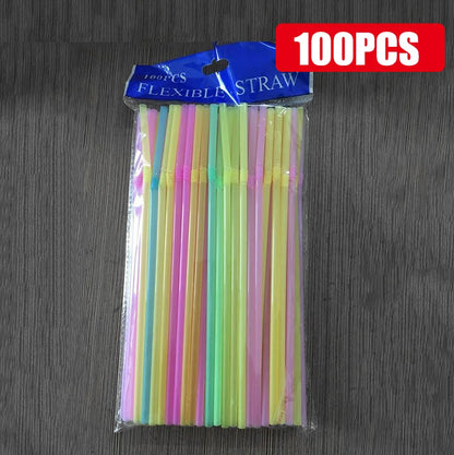 Reusable Drinking Straws Multicolor Bendable Party Straws