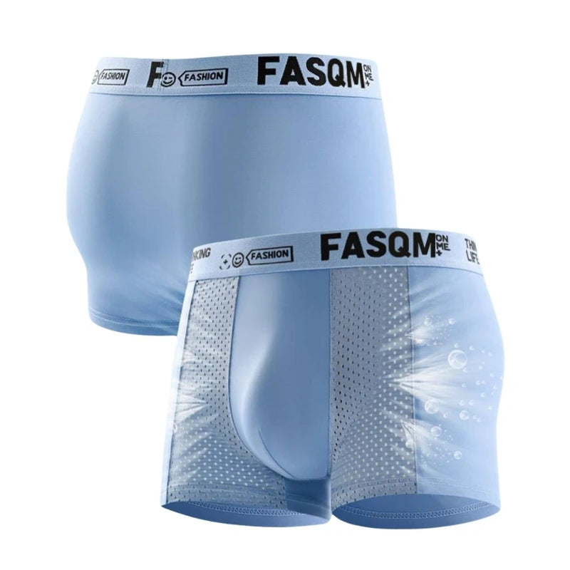Men's Boxer Briefs Ice Silk Breathable Stretch Trunks