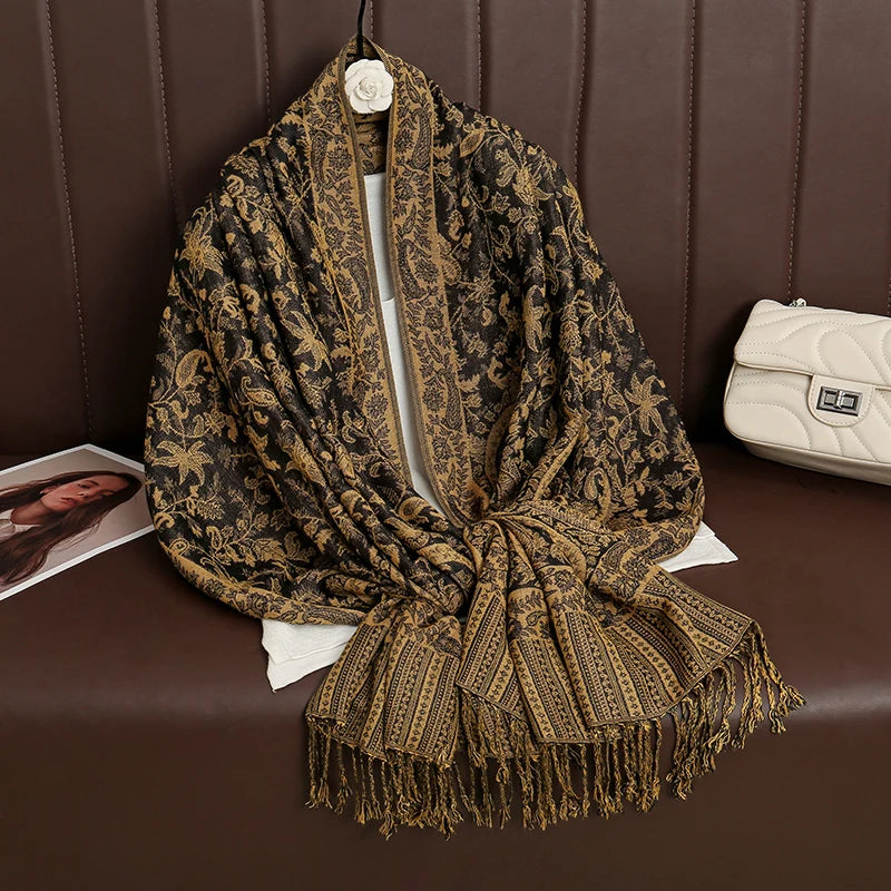 Women's Winter Scarf, Soft Pashmina Shawl Wrap