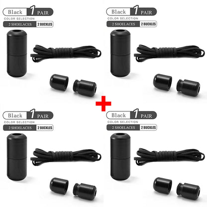 No Tie Shoelaces Elastic Quick Lock Laces for Kids & Adults