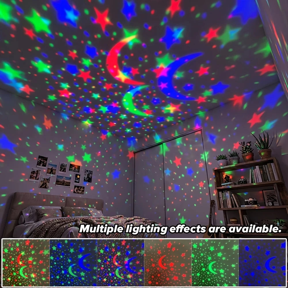 Star Projector Night Light, USB Moon and Star Sky Lamp