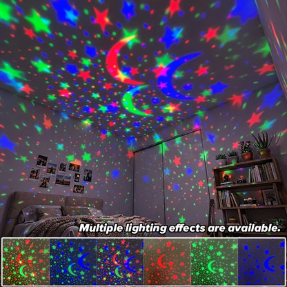 Star Projector Night Light, USB Moon and Star Sky Lamp