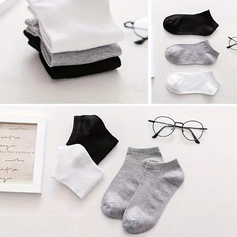 Men's Casual Socks Soft Breathable Low Cut Everyday Socks