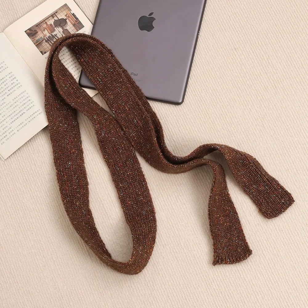 Women’s Winter Scarf – Plush Plaid Long Knit Warm Wrap
