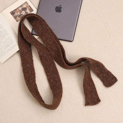Women’s Winter Scarf – Plush Plaid Long Knit Warm Wrap