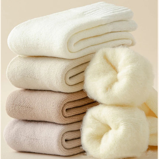 Women's Winter Socks Thick Wool Cashmere Warm 3-Pack