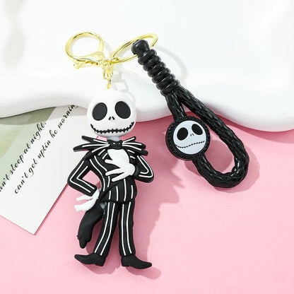 Halloween Keychain Silicone Cartoon Pendant for Backpack and Keys