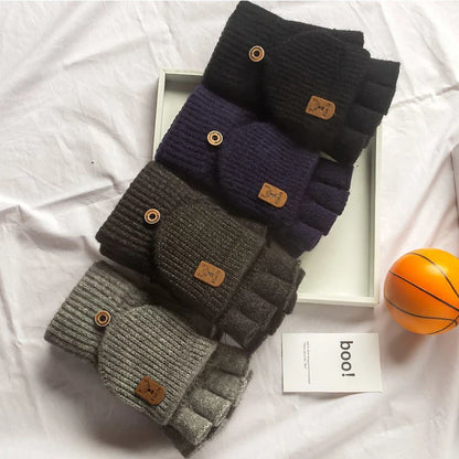 Fingerless Gloves – Warm Knitted Touchscreen Gloves for Men & Women