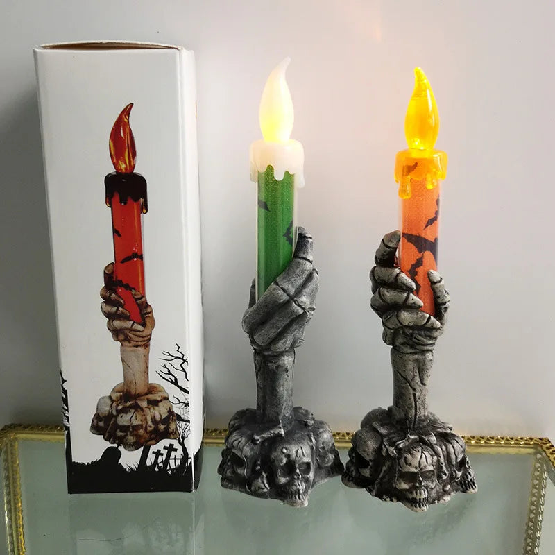 Halloween Skeleton Decorations Acrylic Ghost Pumpkin Party Decor