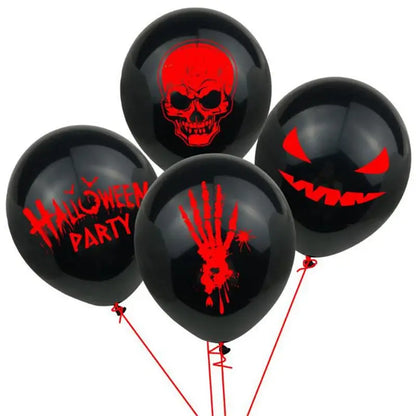 Halloween Balloons 12PCS Ghost Spider Bat Pumpkin Party Decorations