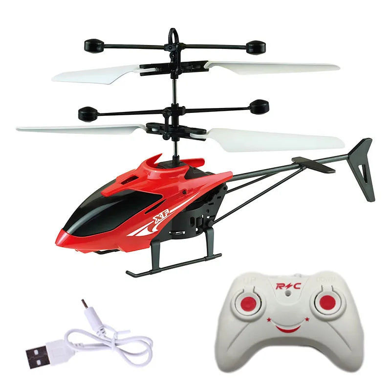 Mini RC Helicopter Rechargeable Remote Control Flying Toy