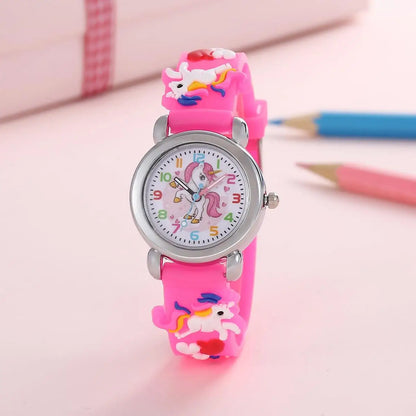Kids Analog Watch with Colorful Cartoon Design and Quartz Movement