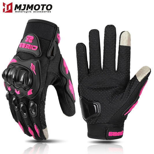 Women's Motorcycle Gloves Touchscreen Breathable Riding Gloves