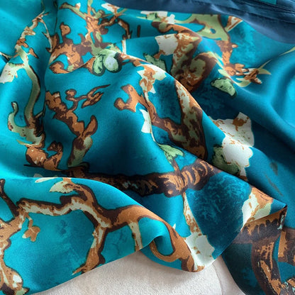 Women's Long Scarf – Smooth Polyester Shawl for All Seasons