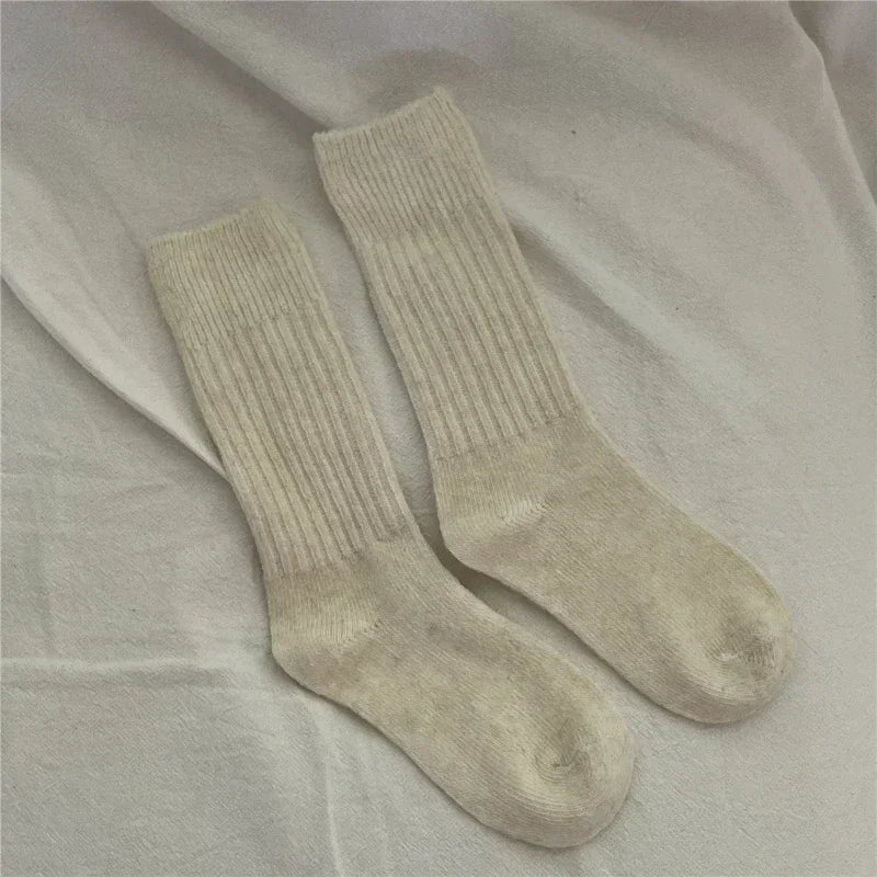 Women's Thermal Socks, Thick Wool Blend Warm Crew Socks