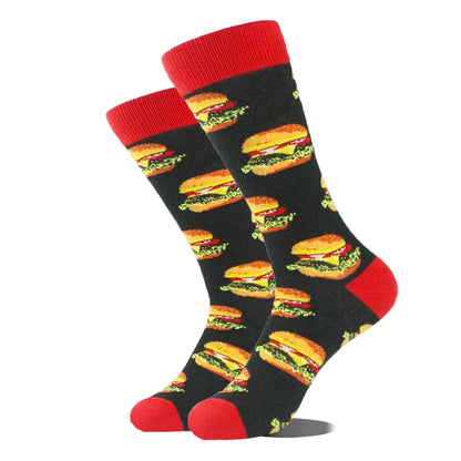 Men's Funny Socks, Novelty Cotton Crew Socks, Crazy Designs