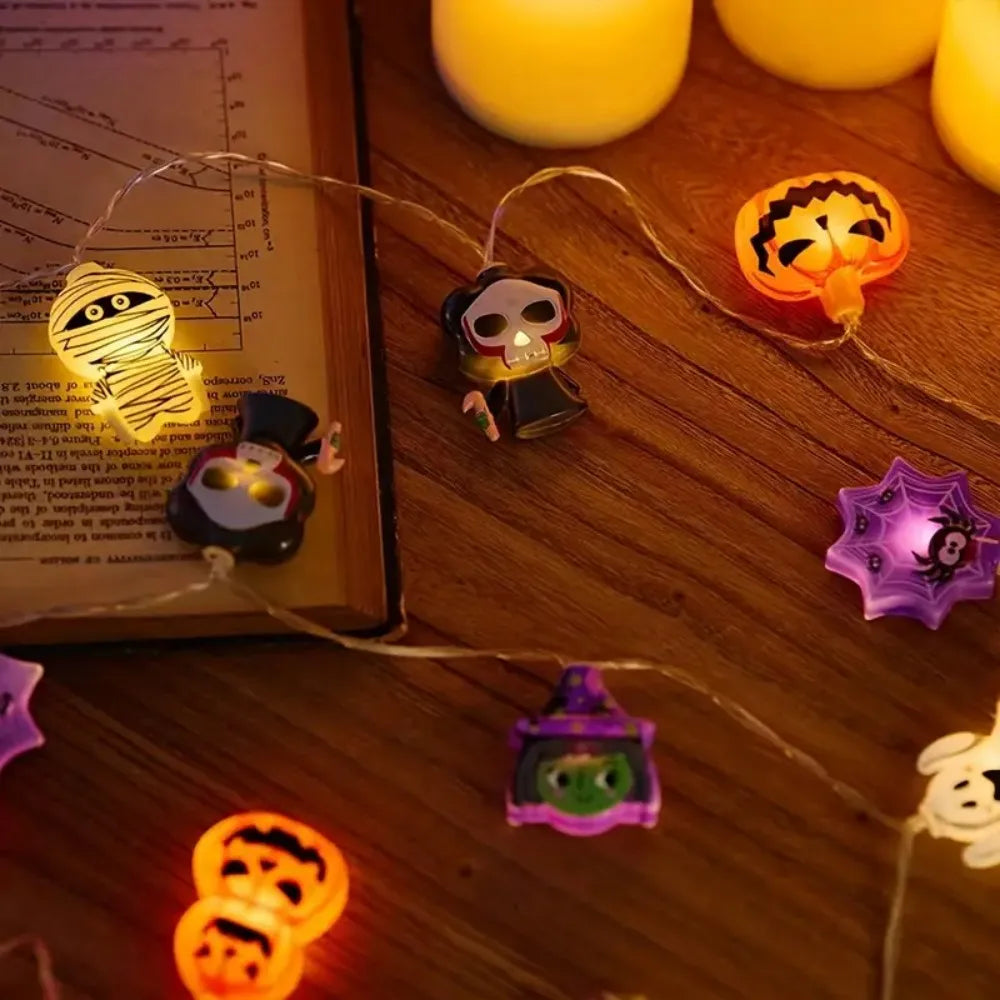 Halloween String Lights – Battery Powered LED Party Decor