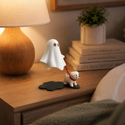 Halloween Puppy Figurine Ghost Dog Tabletop Decoration