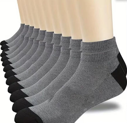 Men's Crew Socks Breathable Cotton Sports Socks 5/10 Pairs