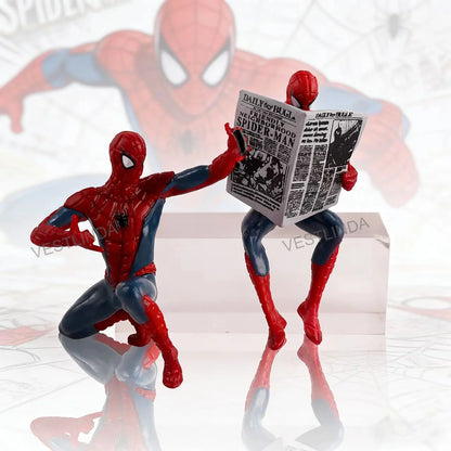 Mini Superhero Action Figure 7-9cm Desktop Collectible