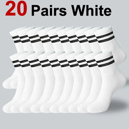 Men's Crew Socks Breathable Sports Socks 5-Pair