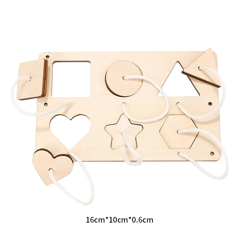 Montessori Busy Board Wooden Toddler Activity Board