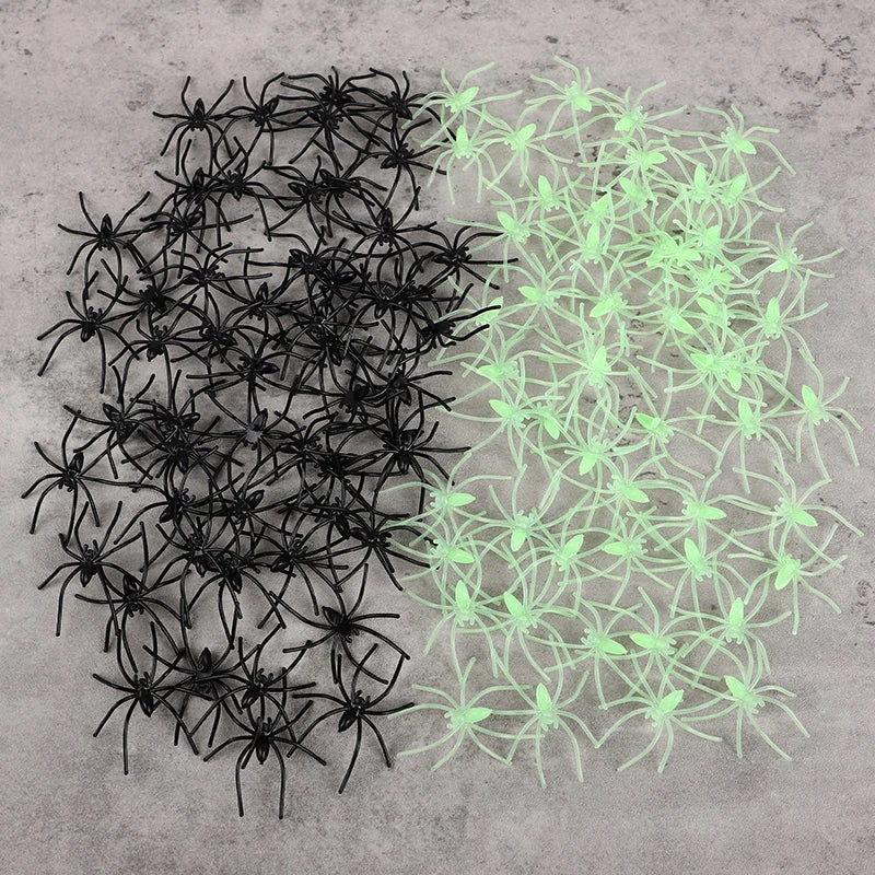 Halloween Luminous Spiders Glow in the Dark Party Decorations