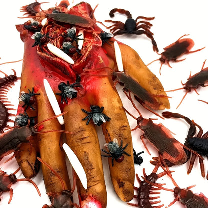 Fake Cockroach Toy 50PCS Realistic Halloween Prank Bugs