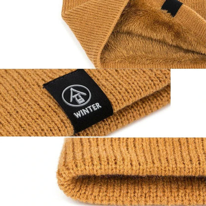 Winter Neck Gaiter Thick Knitted Warm Scarf for Outdoor Sports